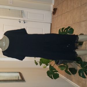 White House Black Market keyhole back lace accents drawstring waist pockets